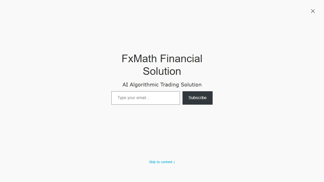fxmath.com - AI Powered Automated Forex Trading Bot screenshot
