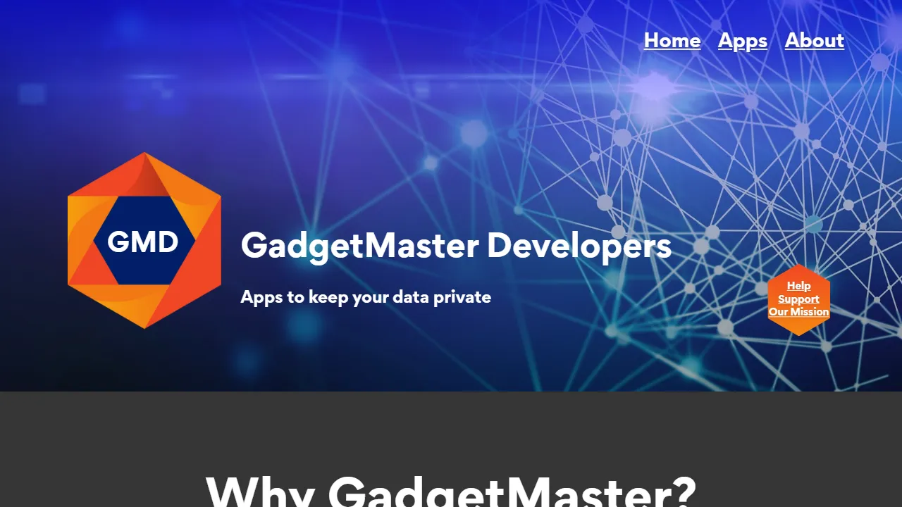 gadgetmaster.dev - Privacy Focused Apps for Data Security screenshot