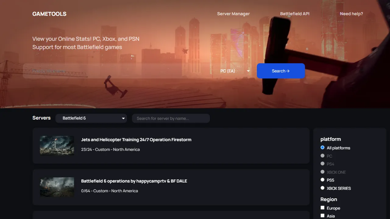 gametools.network - Community Network for Game Server Tools screenshot