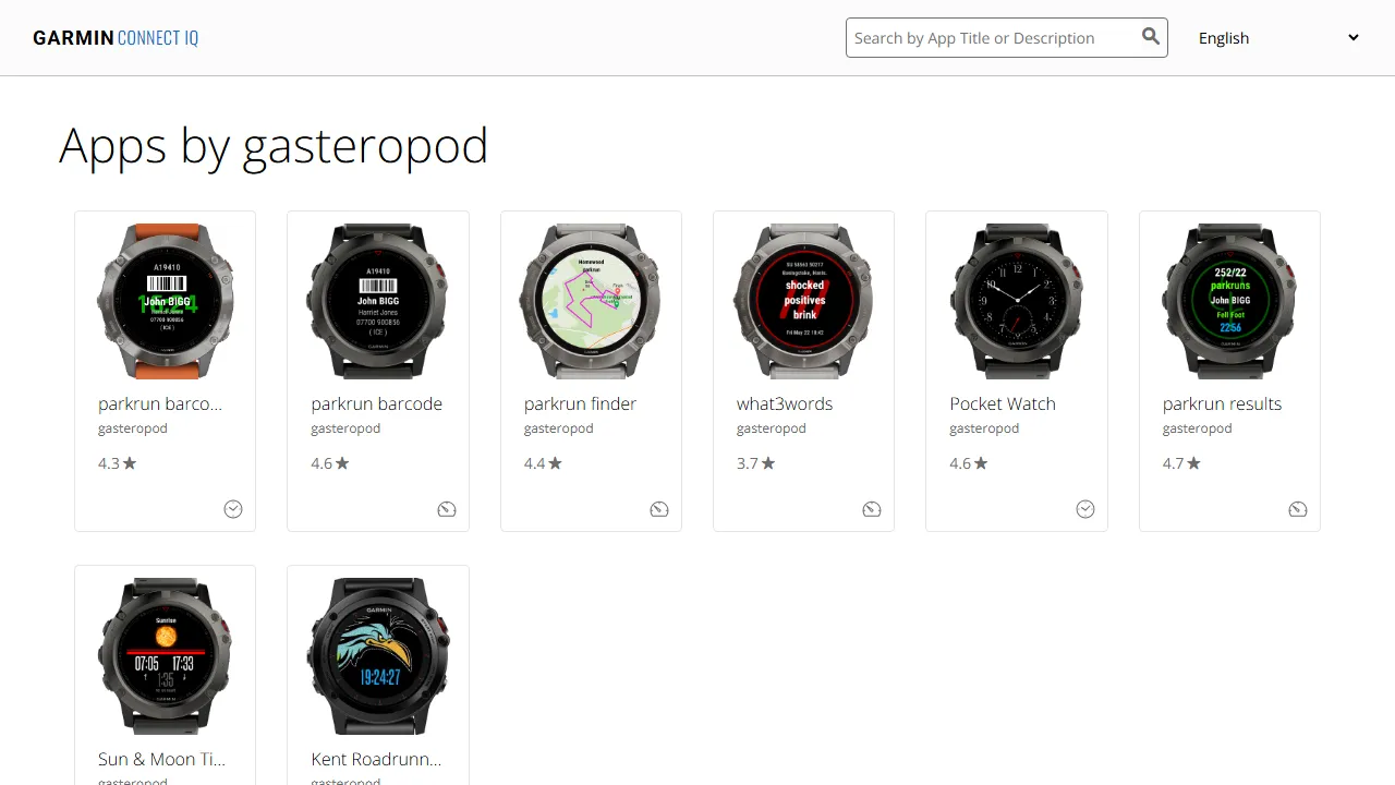 John Bigg - Garmin Watch Apps and Faces screenshot