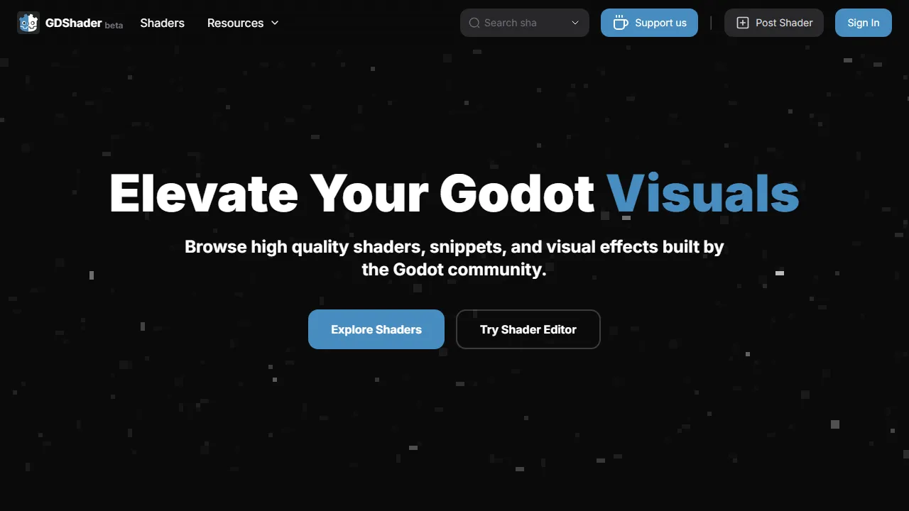 gdshader.com - Support The Best Shader Editor screenshot