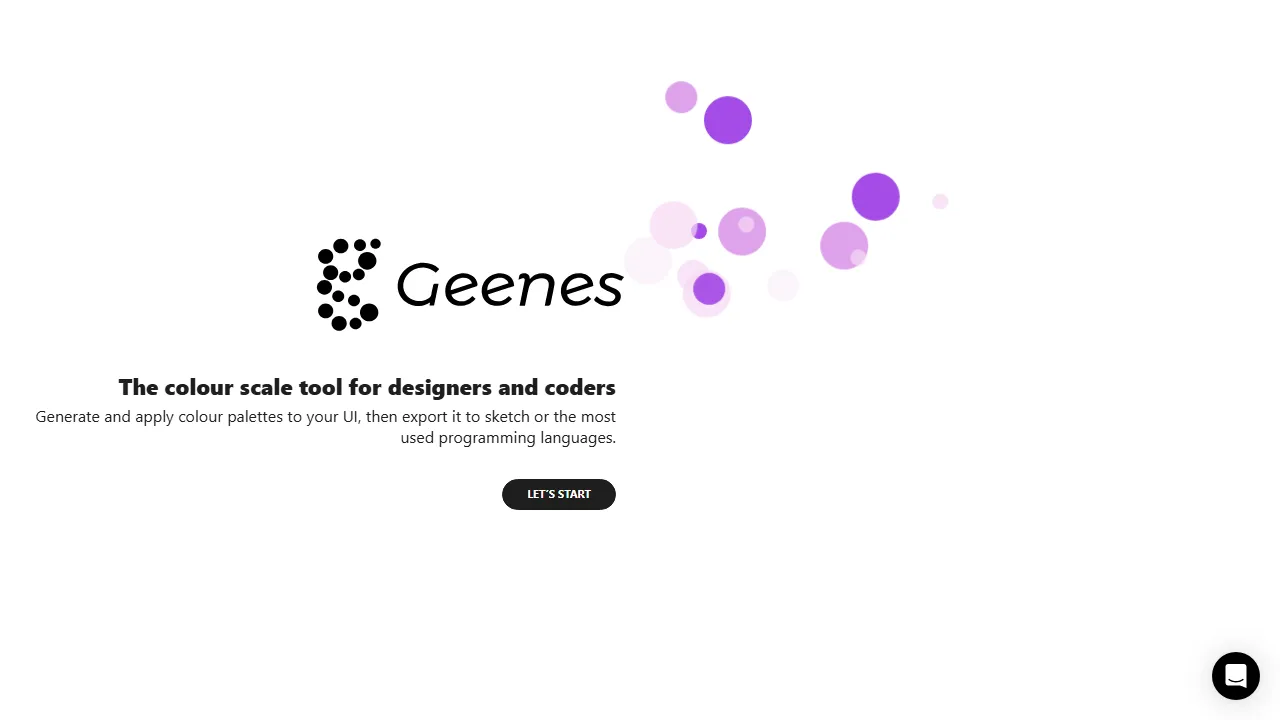 geenes.app - Free Color Palette Generator and Combination Tool screenshot
