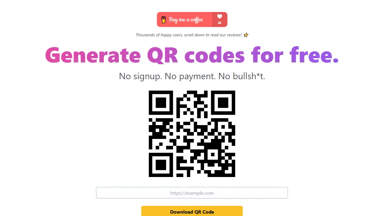generatefreeqrcodes.com - Free QR Code Generator Online screenshot