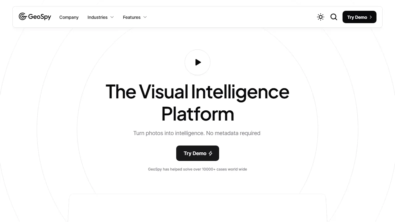 geospy.web.app - AI Photo Geolocation Finder Tool screenshot