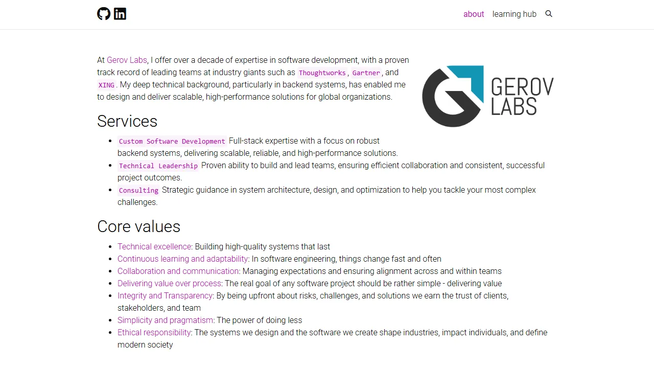 gerovlabs.com - Production-Ready Ruby on Rails Template screenshot