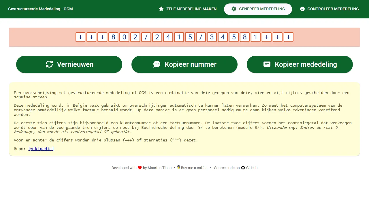 gestructureerdemededeling.be - Message Generator: WhatsApp Chat Creator Online screenshot