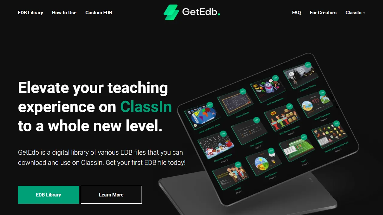 getedb.com - EDB File Viewer Support Page screenshot