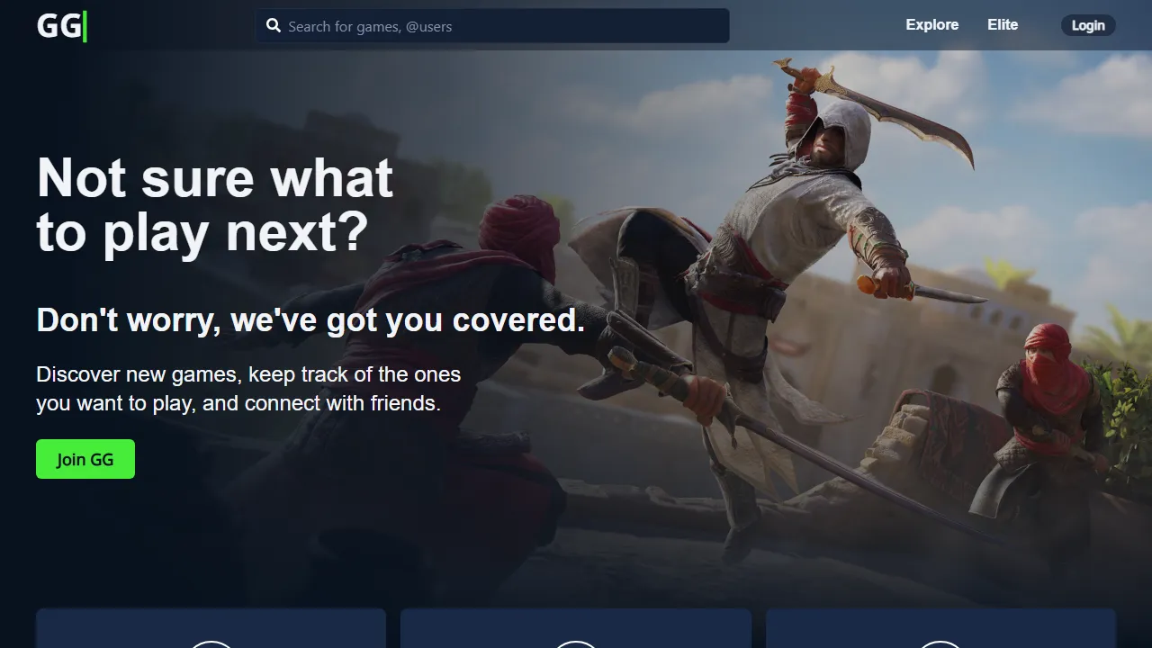 ggapp.io - Video Game Collection Tracker Platform screenshot