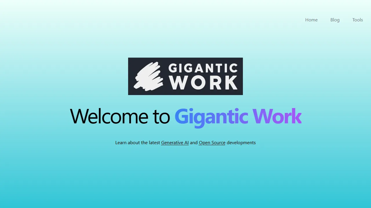gigantic.work - Google Cloud Software Azure GCP Platform screenshot