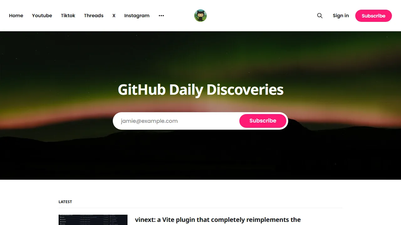 githubawesome.com - Trending GitHub Repositories - Discover screenshot