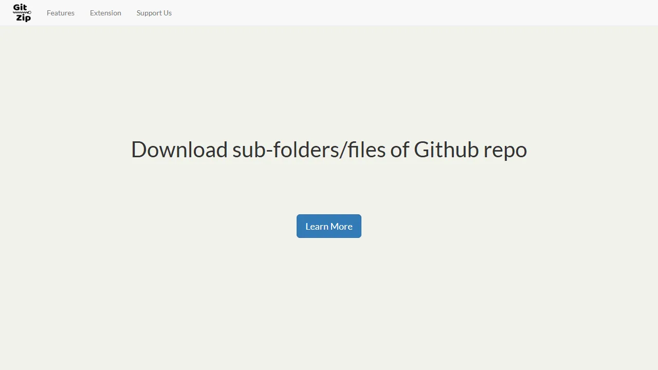 gitzip.org - GitHub ZIP Downloader Online Tool screenshot