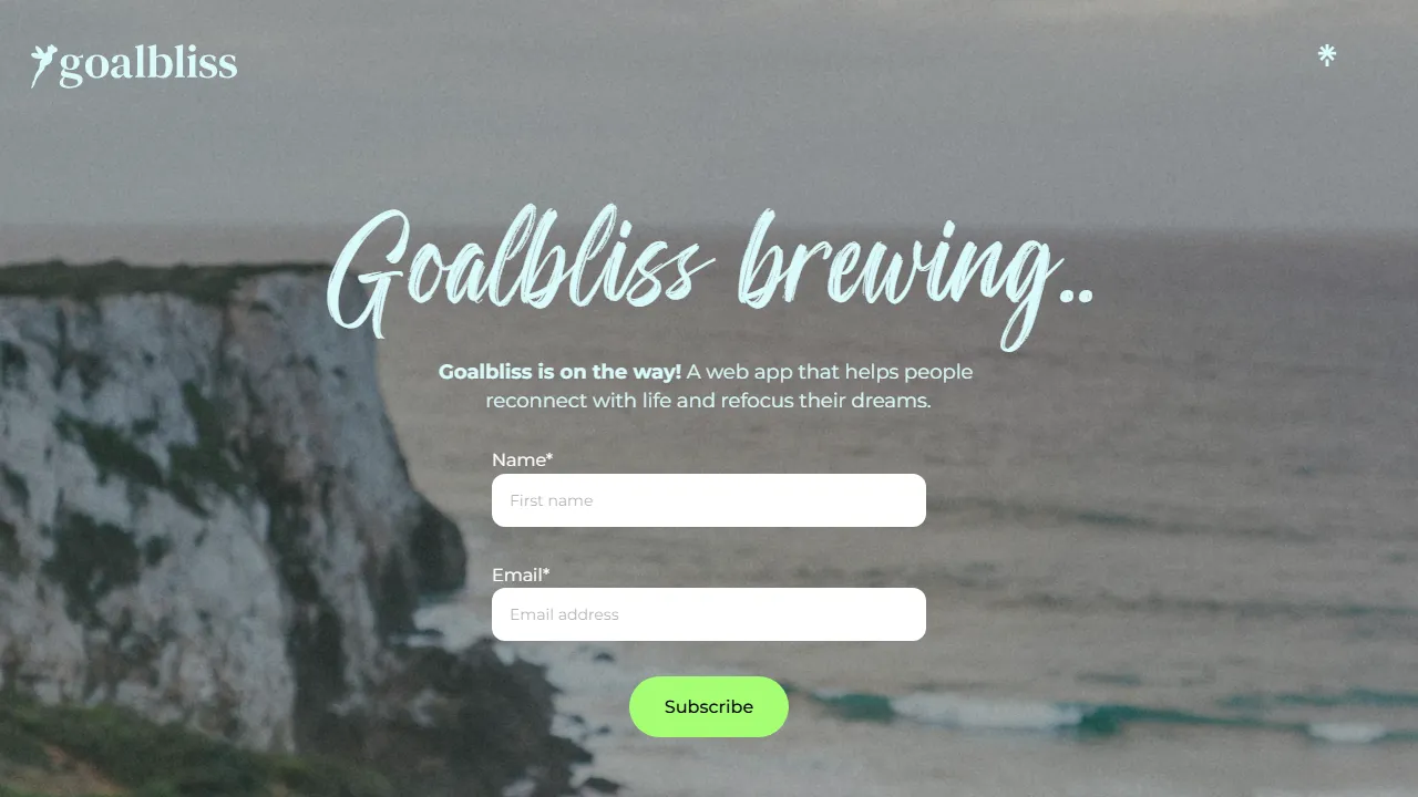 goalbliss.eu - Empowering Goal Tracker App Platform screenshot