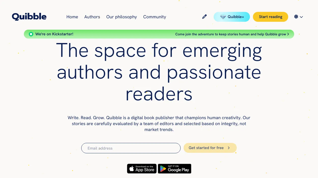 goquibble.com - Collaborative Design Space for Book Lovers screenshot