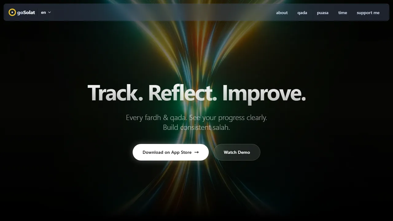 gosolat.com - Simple Islamic Prayer Times Application screenshot