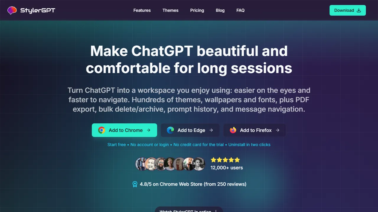 gptez.xyz - Chrome Extension in Chrome Web Store screenshot