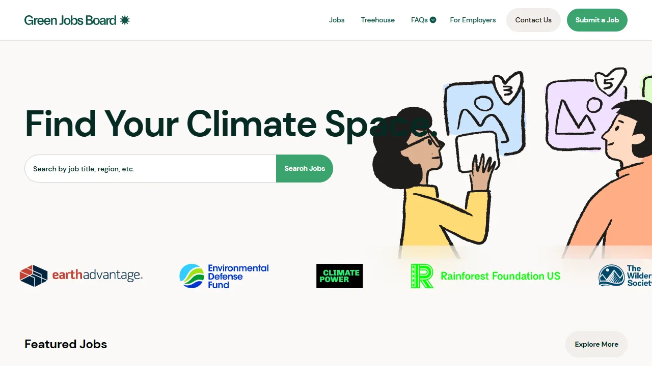 greenjobsboard.us - Find Impactful Green Job Opportunities screenshot