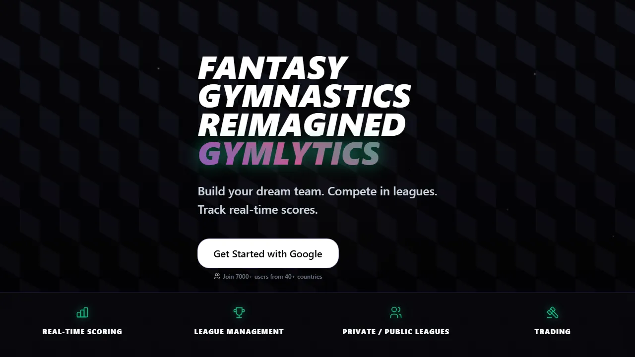 gymlytics.io - Free Fantasy Gym Platform For Fun screenshot