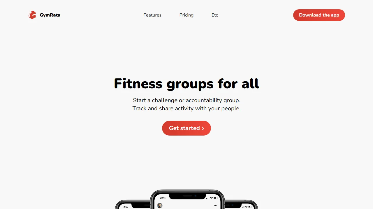 gymrats.app - Fitness Tracking with Device Support screenshot