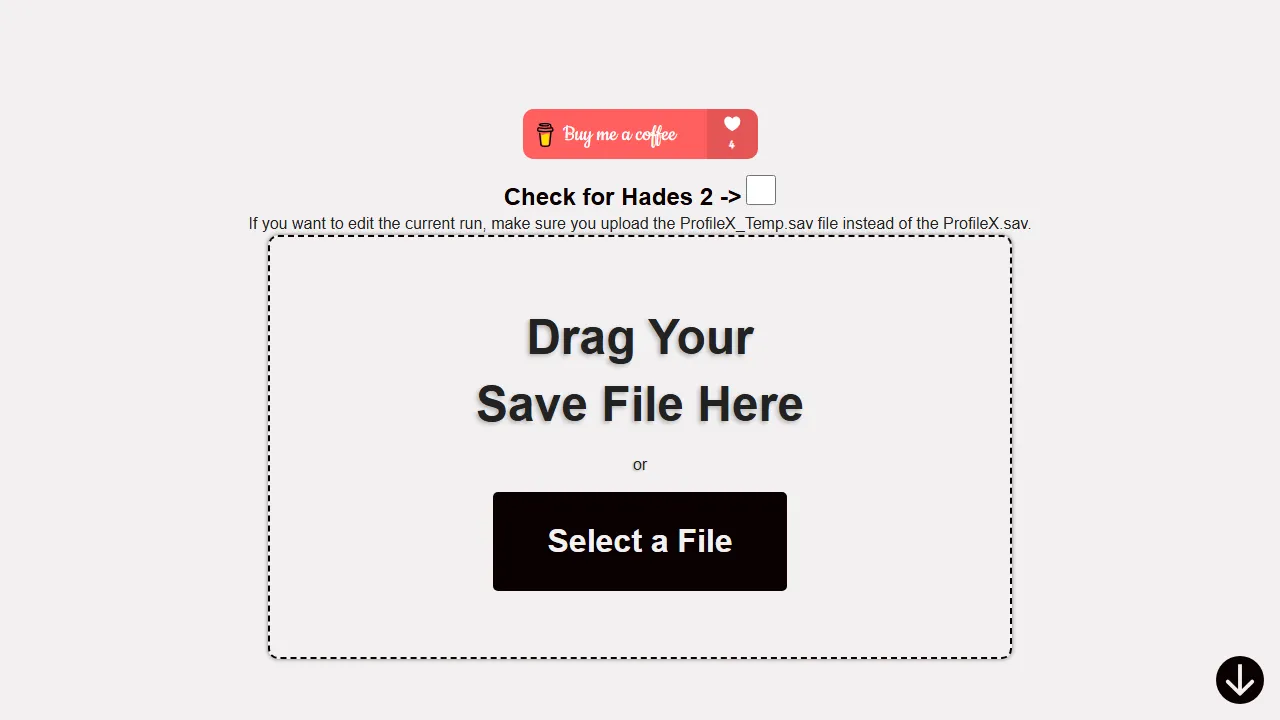 hadessaveeditor.app - Game Save Editor - RPG Save Editor screenshot