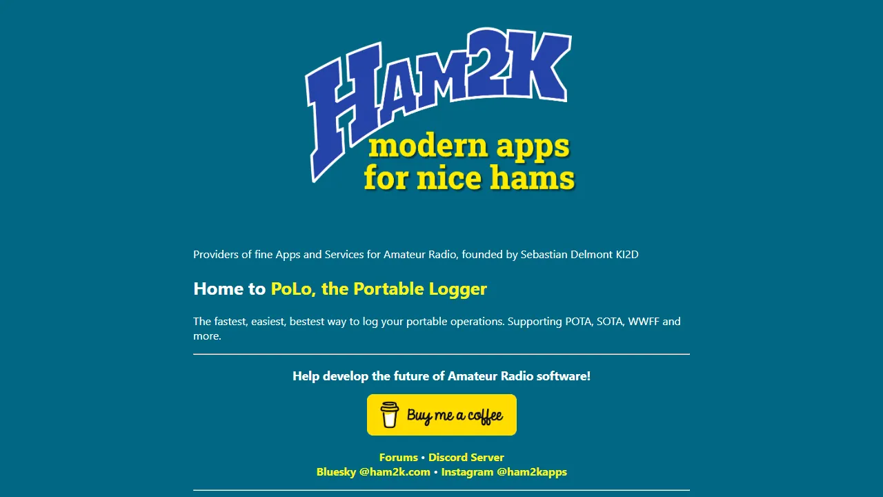 ham2k.com - Portable Ham Radio Logging Software Tool screenshot