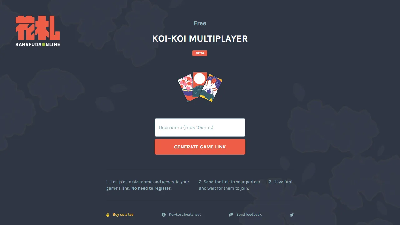 hanafuda.online - Free Online Multiplayer Game For Friends screenshot