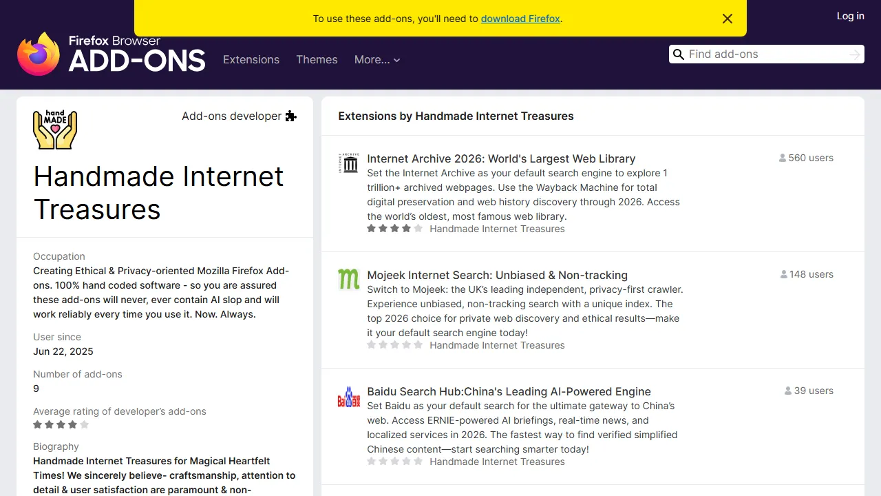 Handmade Internet Treasures - Chrome Browser Themes to Delight Your Senses screenshot
