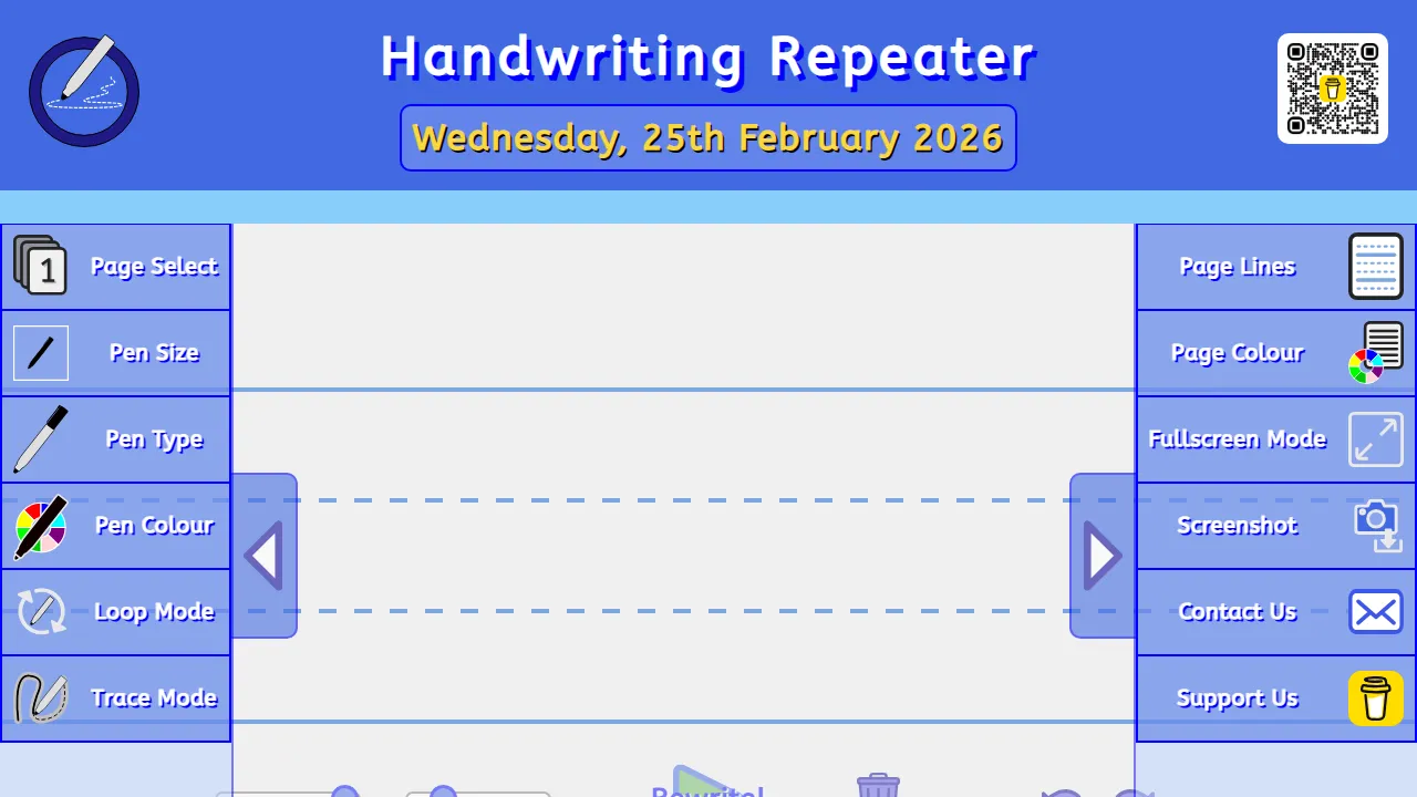 handwritingrepeater.app - Free Handwriting Practice Tool screenshot