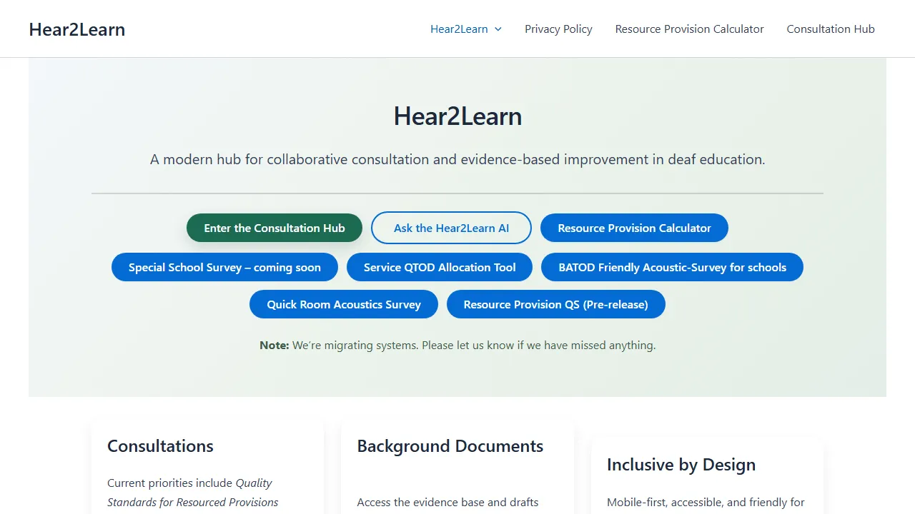 hear2learn.com - Mobile Education Apps For Everyone screenshot