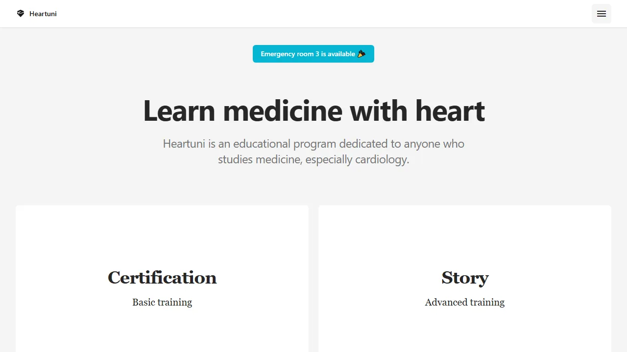 heartuni.com - Online Medical Case Reports for Professionals screenshot