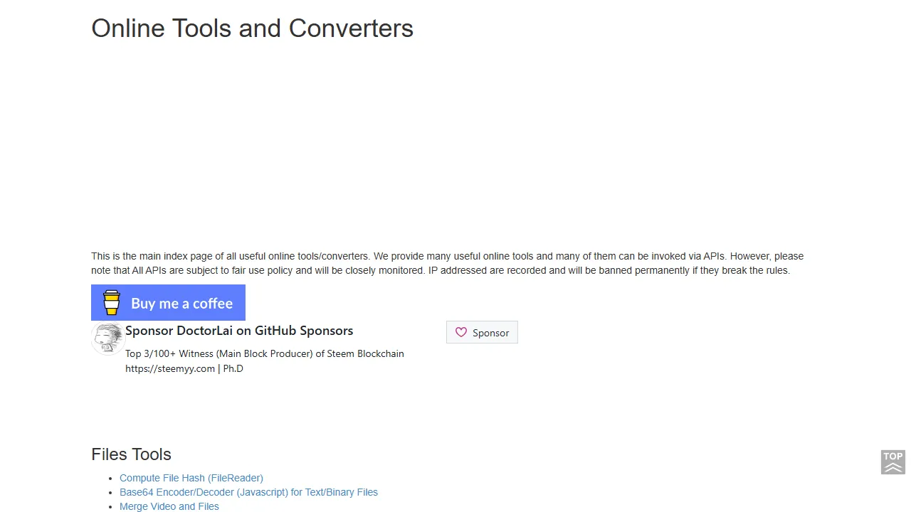 helloacm.com - Online Tools and Crypto Payment screenshot