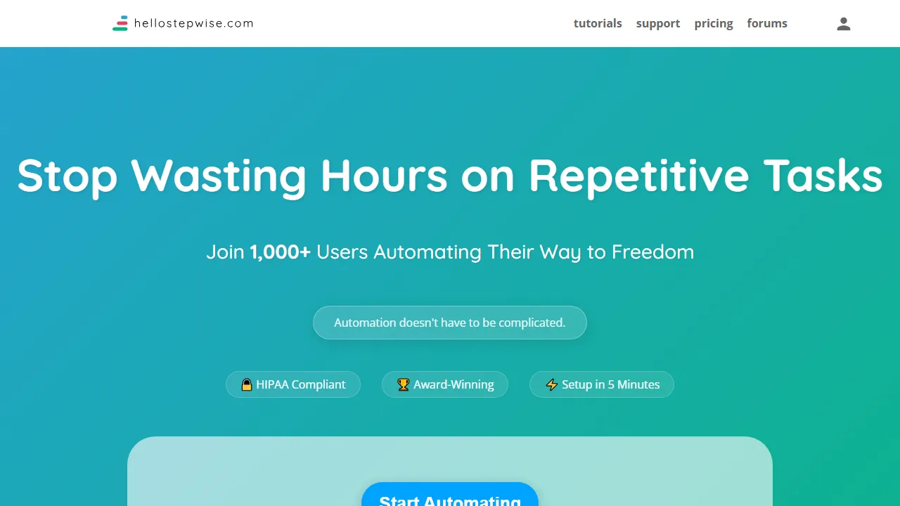 hellostepwise.com - Onboarding Platform For Your Business screenshot