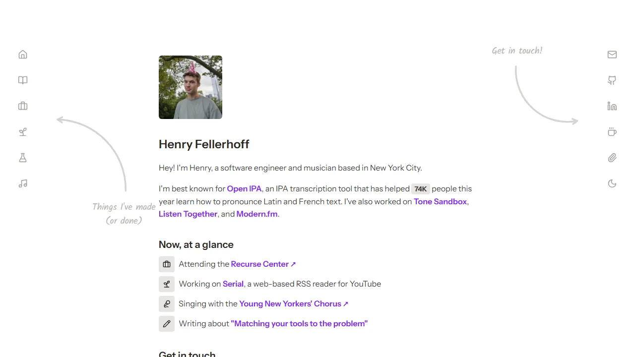 henryfellerhoff.com - Application Development by Passionate Student Developer screenshot