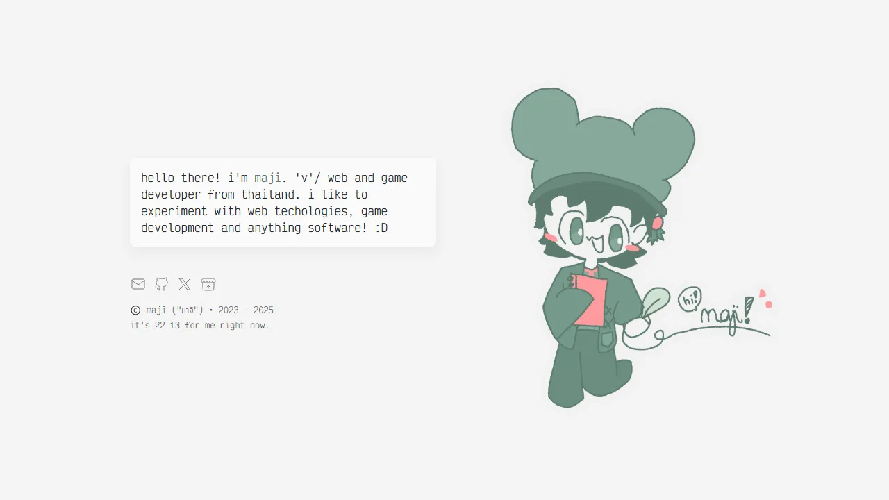himaji.xyz - Web Service and Game Development screenshot
