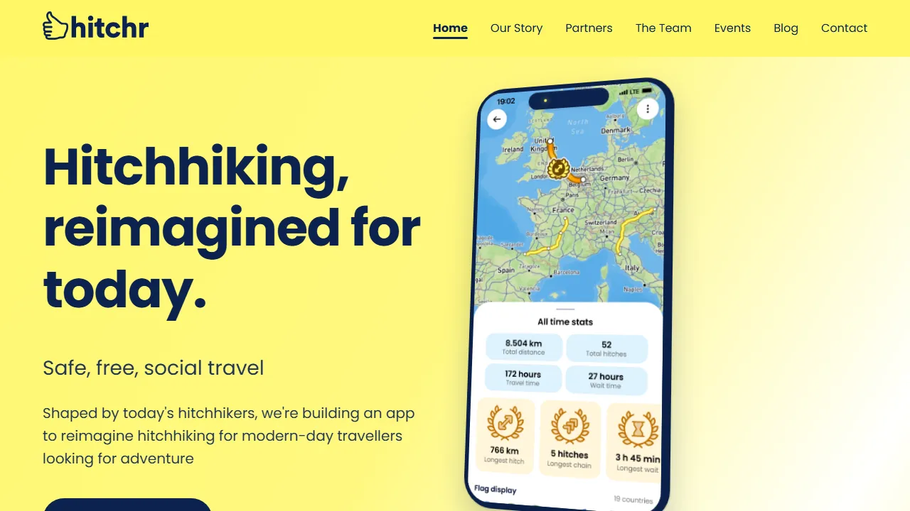 hitchr.world - Social Travel App for Safe Journeys screenshot