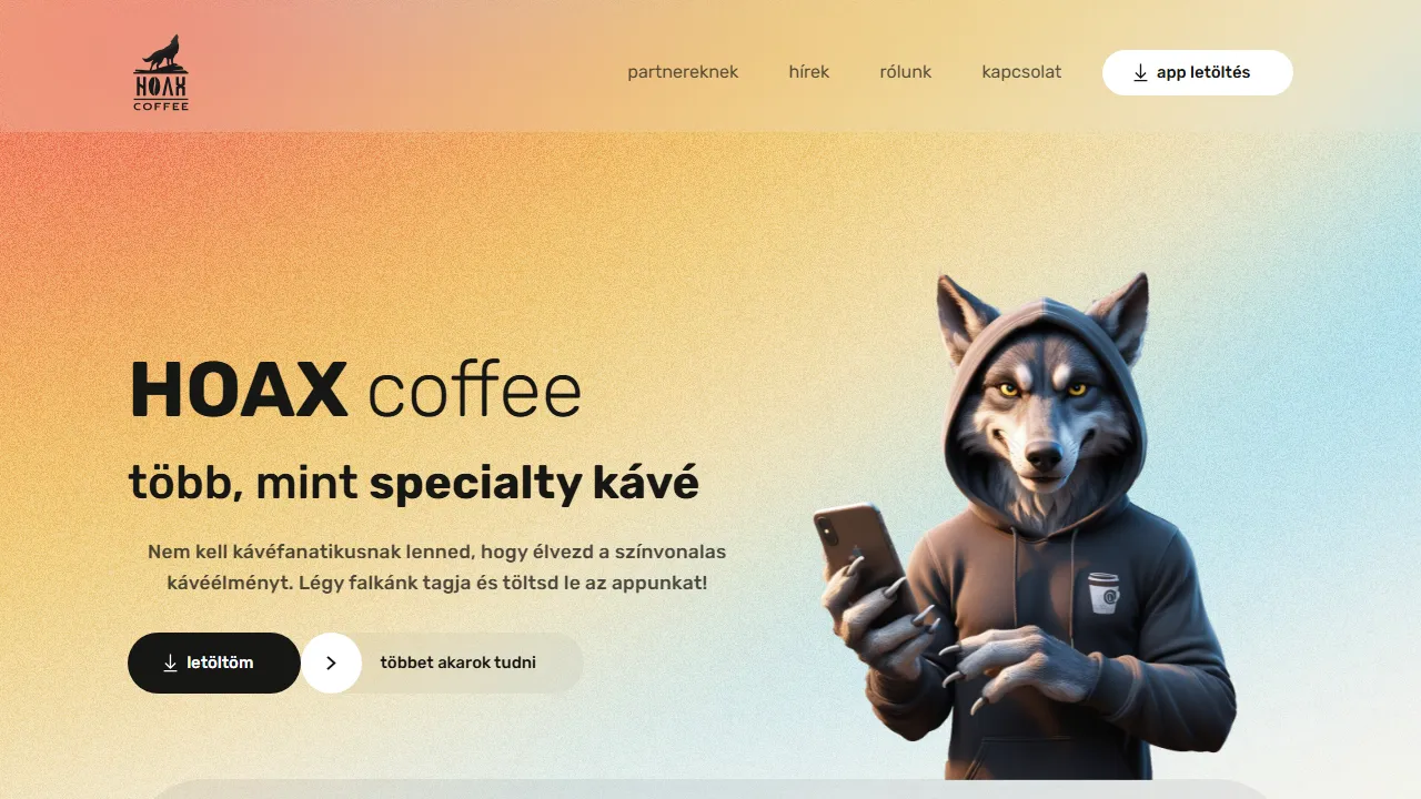 hoaxcoffee.com - Coffee Shop Finder App in Hungary screenshot