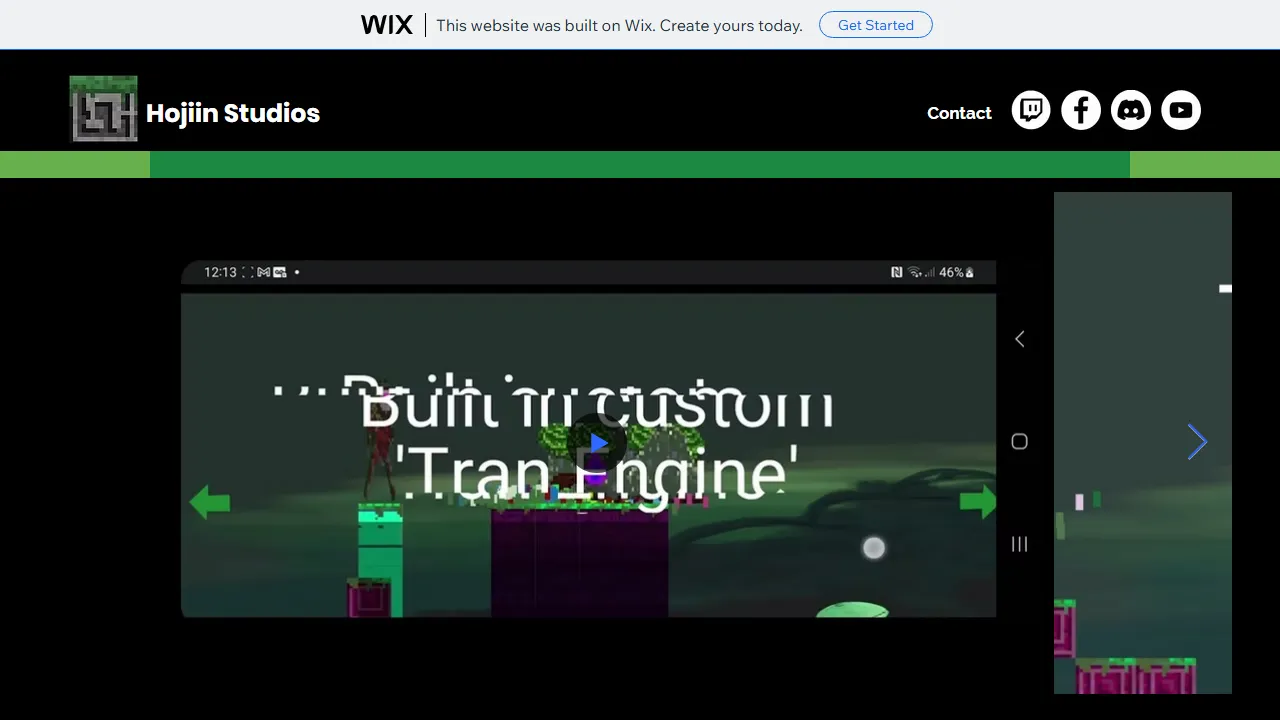 hojiinstudios.wixsite.com - Game Engine and App Developer screenshot