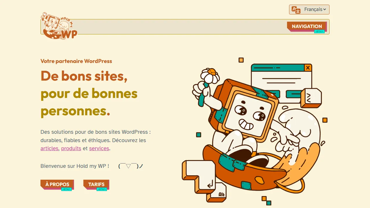 holdmywp.com - WordPress Web Design Company for Good Humans screenshot