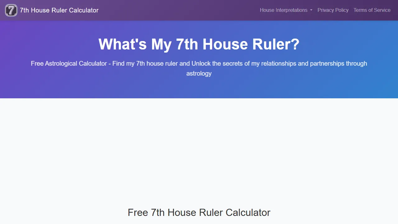 houseruler.com - Free Natal Chart Calculator Online screenshot