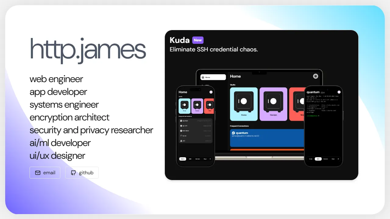 httpjames.space - Privacy Focused Internet Services and Tools screenshot
