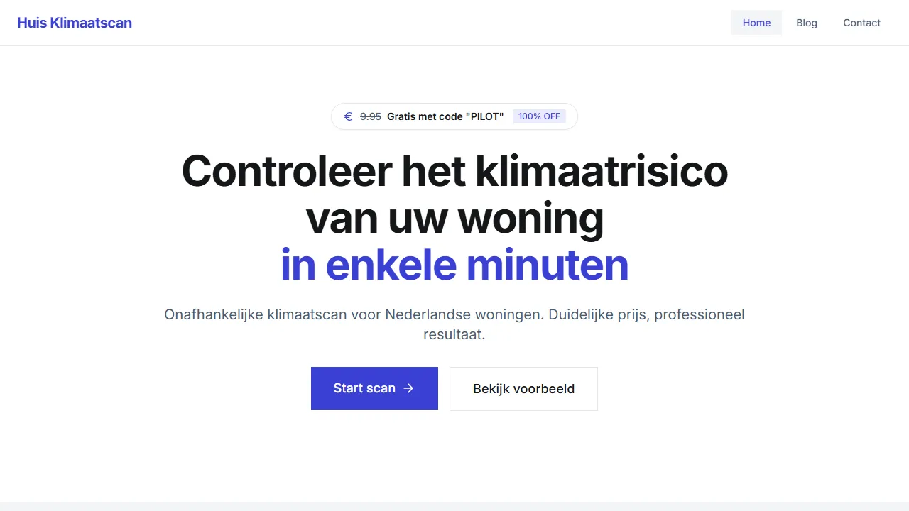 huisklimaatscan.nl - Climate Risk Assessment Tool Online For All screenshot