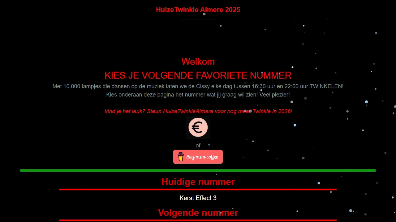 huizetwinklealmere.remotefalcon.com - Remote Car Controller with Music and Lights screenshot