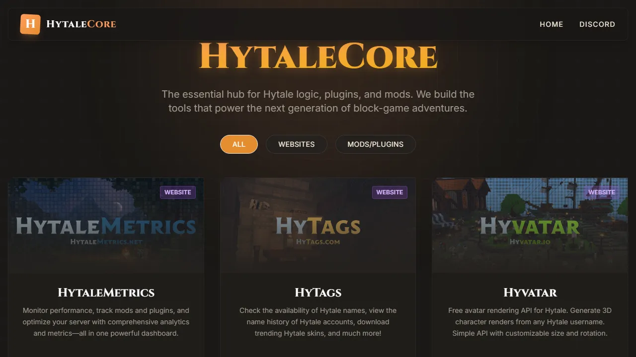hytalecore.com - Free Game Making Software screenshot