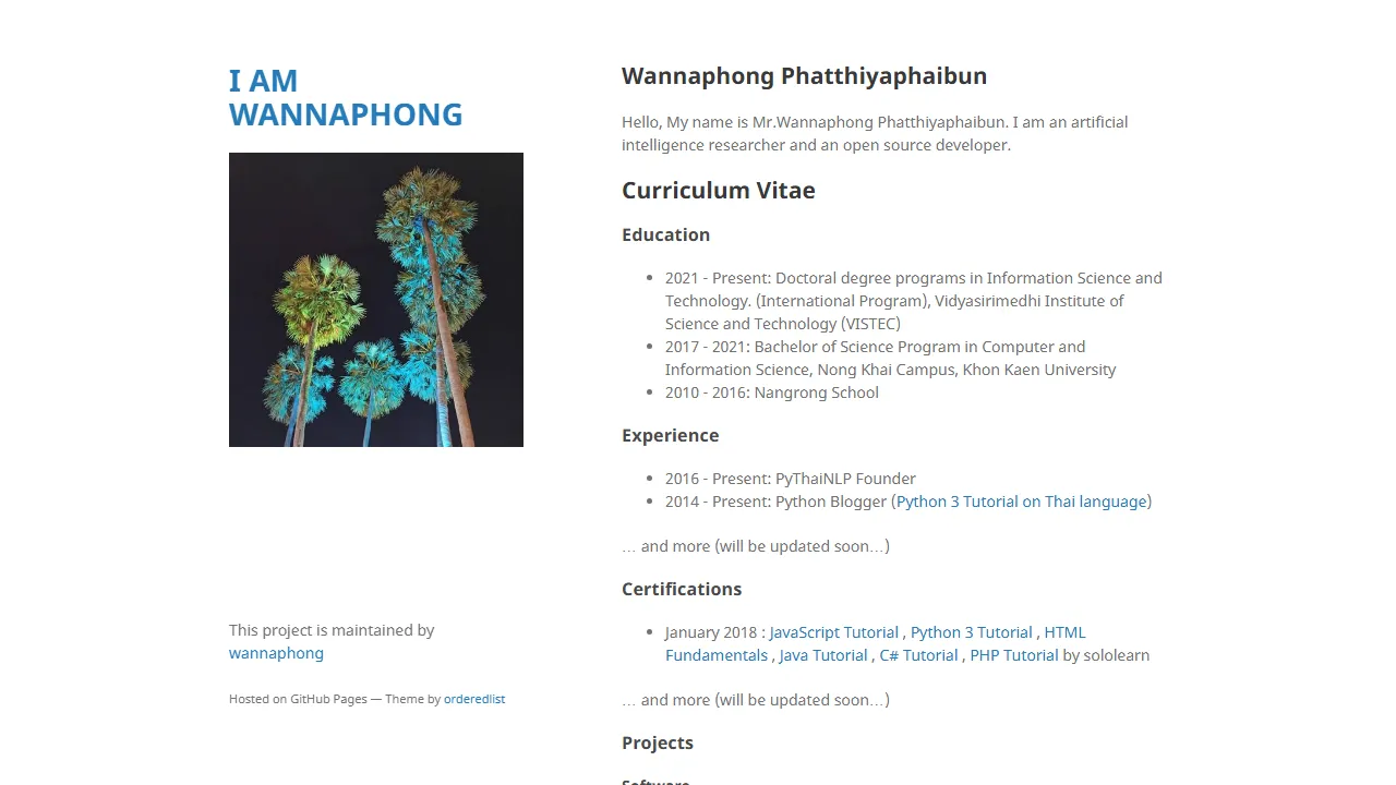 iam.wannaphong.com - Thai Natural Language Processing Sentiment Analysis Tools screenshot