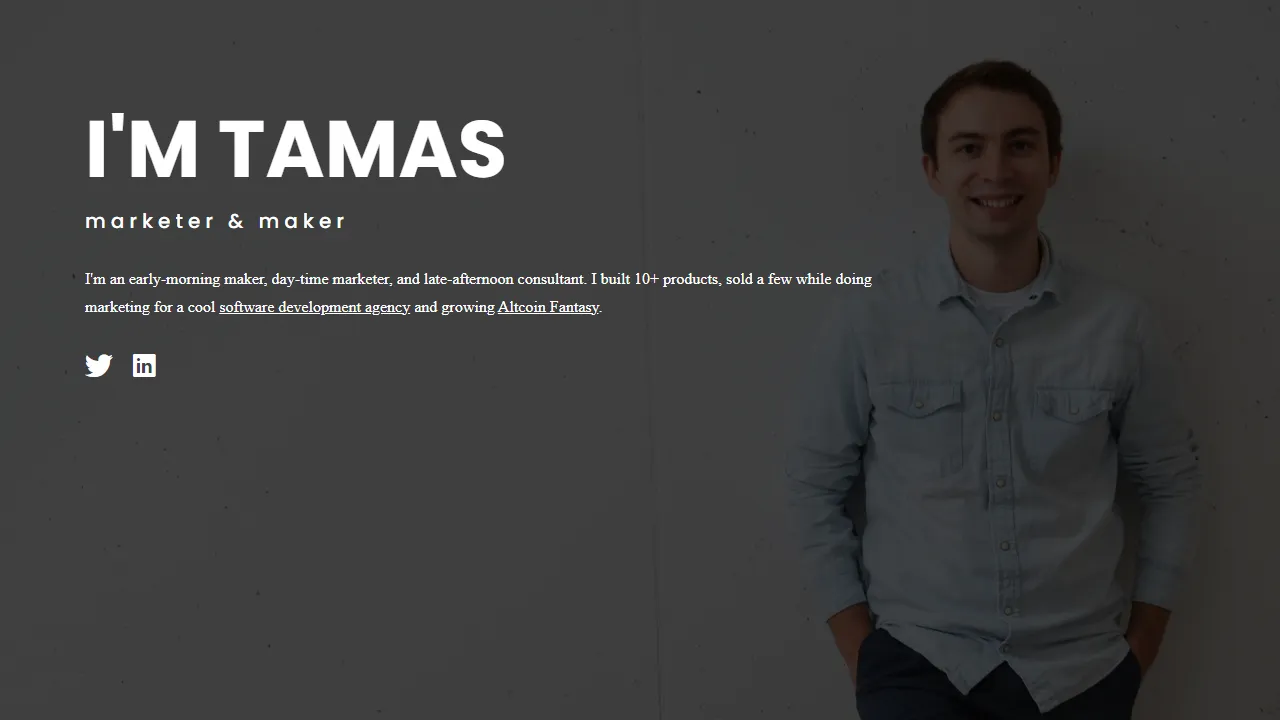 iamtamas.com - Mobile App Development Platform for Developers screenshot