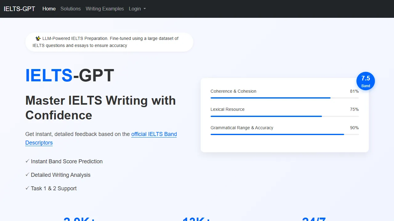 ielts-gpt.com - AI Language Learning Tool for IELTS Prep screenshot