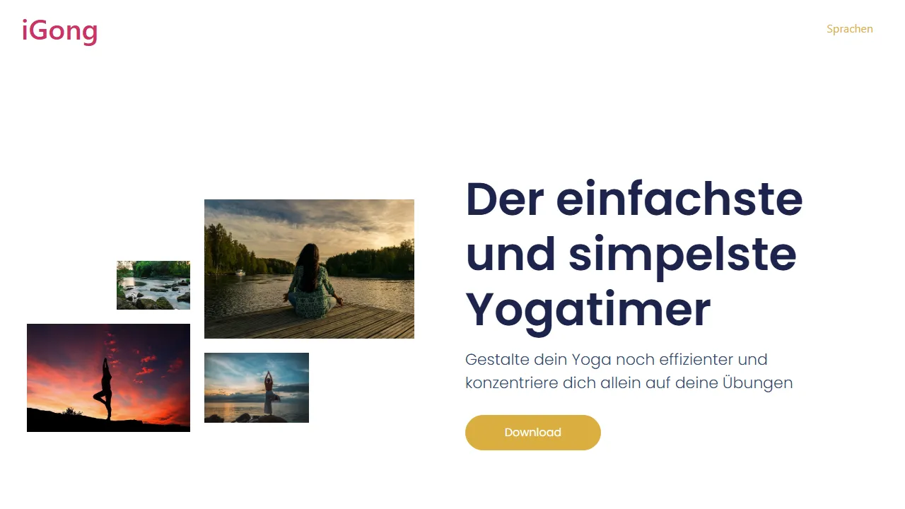 igong.april4.de - Simple and Practical Yoga Timer Application screenshot