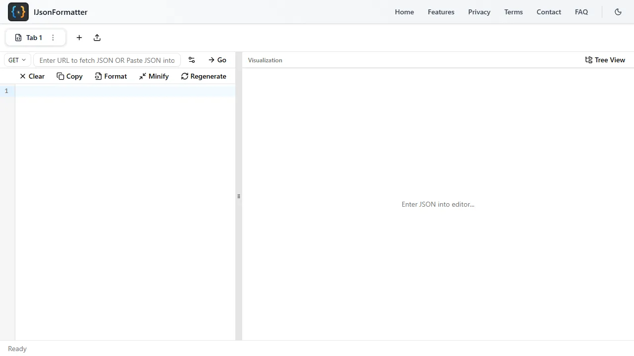 ijsonformatter.com - Free JSON Formatter and Beautifier Online screenshot