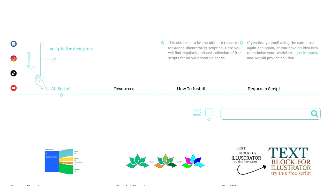 illustratorscripts.com - Design Automation Scripts screenshot