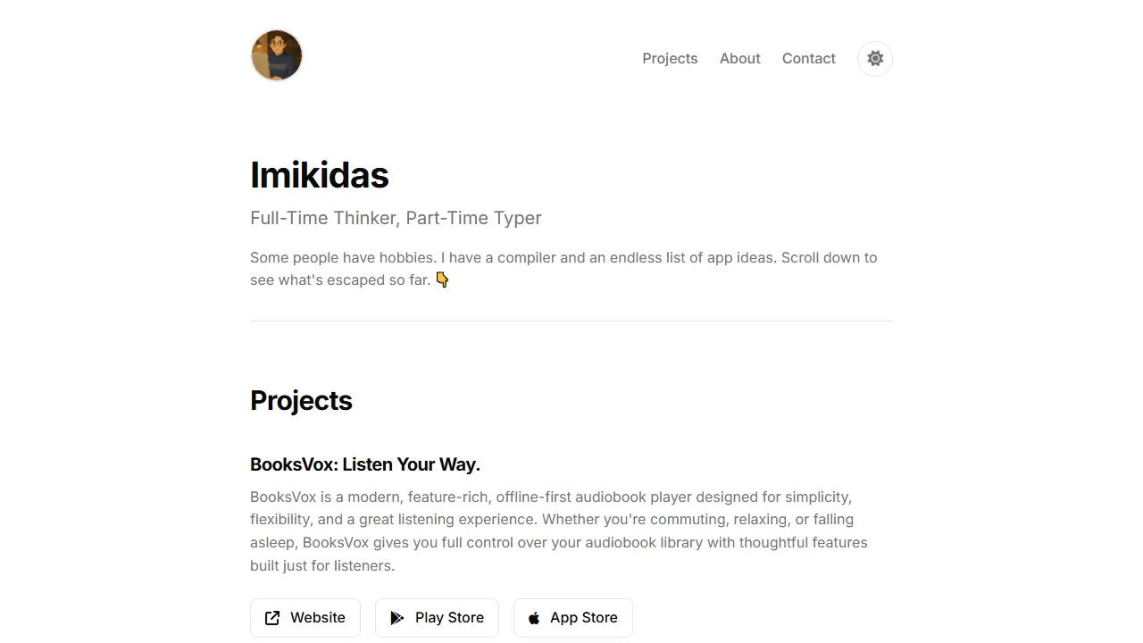 imikidas.pages.dev - Next-Gen Audiobook Player App screenshot