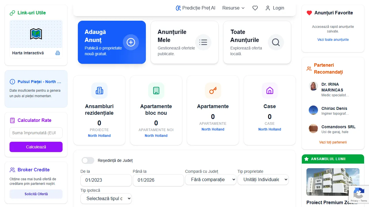 imografic.ro - Real Estate Analytics Tool: Market Trend Data screenshot
